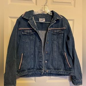 Pendleton Denim Beaded Design Jacket size L